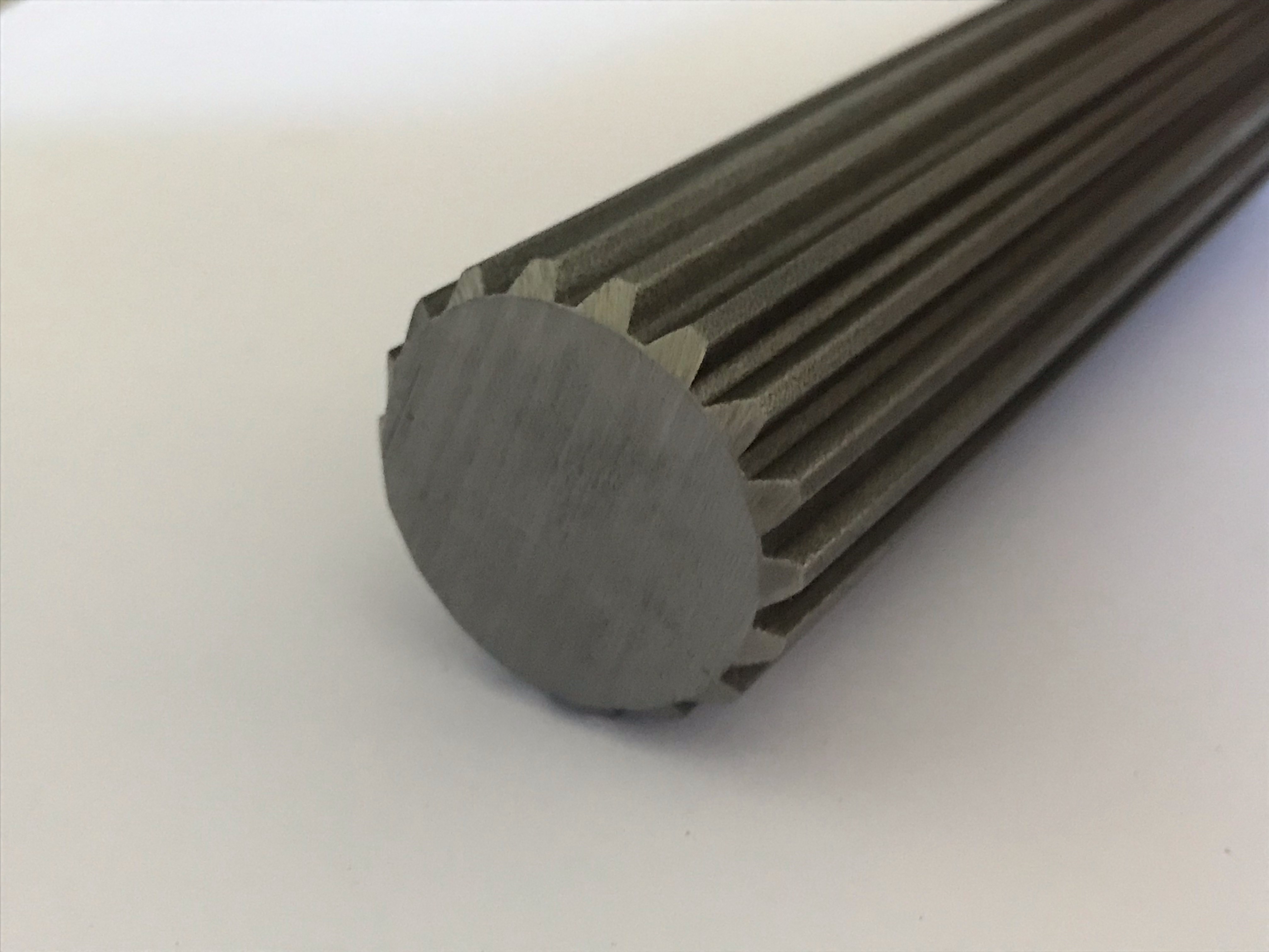 material C45 Spline shaft similar to DIN 14 profile KW21X25 x 1000mm long